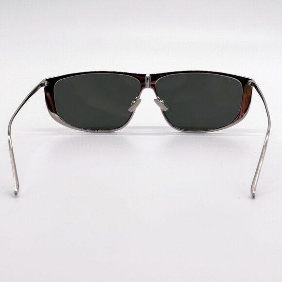 NEW SAINT LAURENT LUNA SL605 001 SILVER GRAY SHIELD SUNGLASSES SL 605 SHIELD - Picture 10 of 13